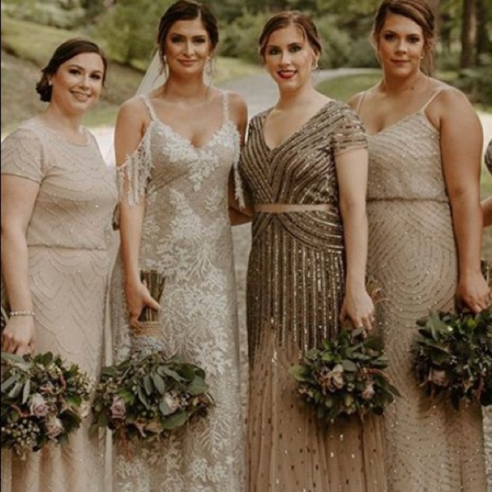 Champagne Beaded Gown